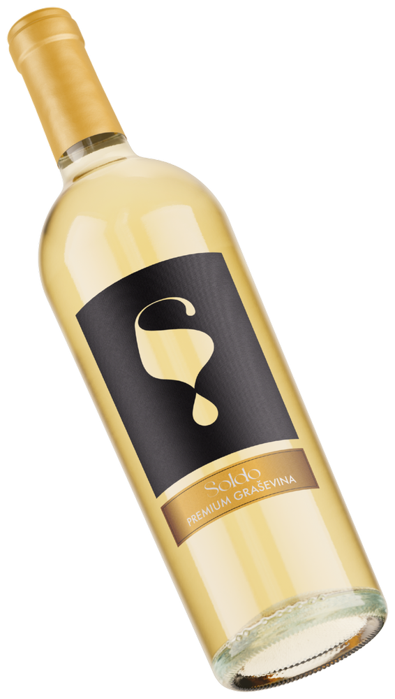 Boca Premium Graševina, nakošeno